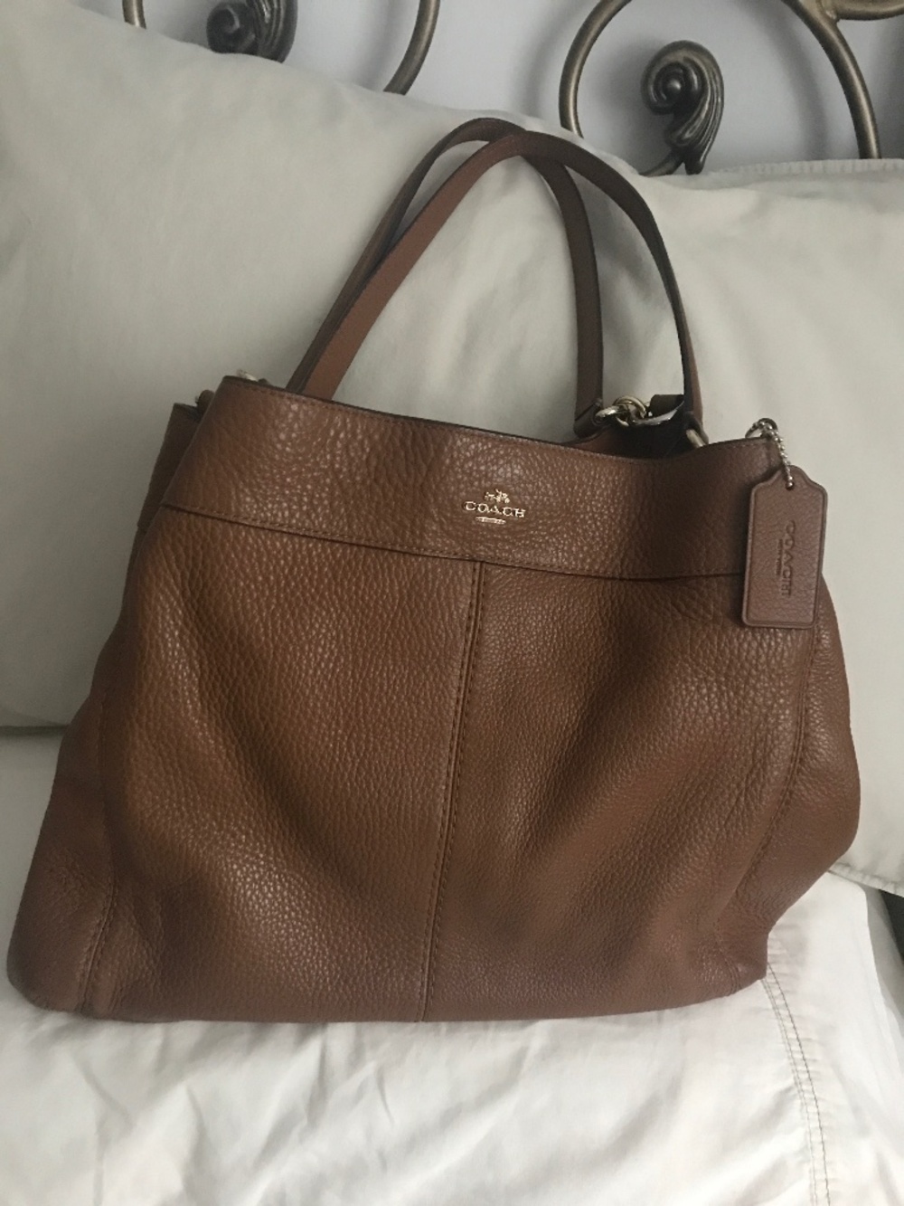 Coach Lexy Shoulder Bag in Pebbled Leather (Style 57563)